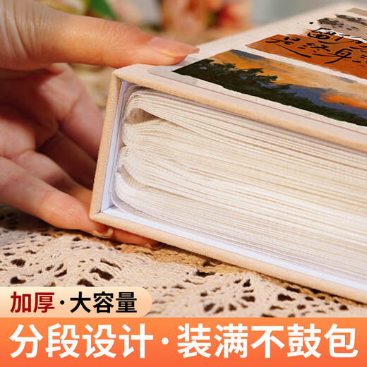 俩伙计相册本大容量旅行相册家庭情侣宝宝记录相片纪念册插页345678寸照片收纳册影集 陪你热爱这个世界 全横版3寸200张标准/过塑