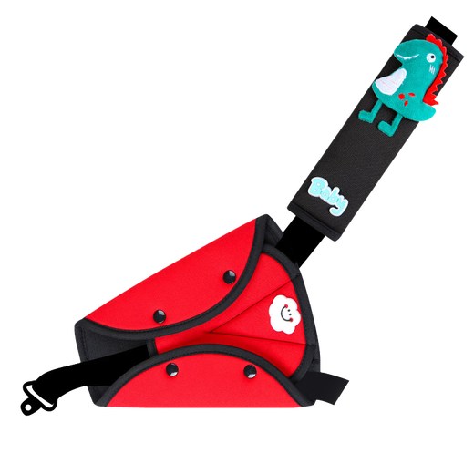 BIMLL B汽车儿童安全带固定器防勒脖护肩套装车用宝宝护肚神器限位器通用