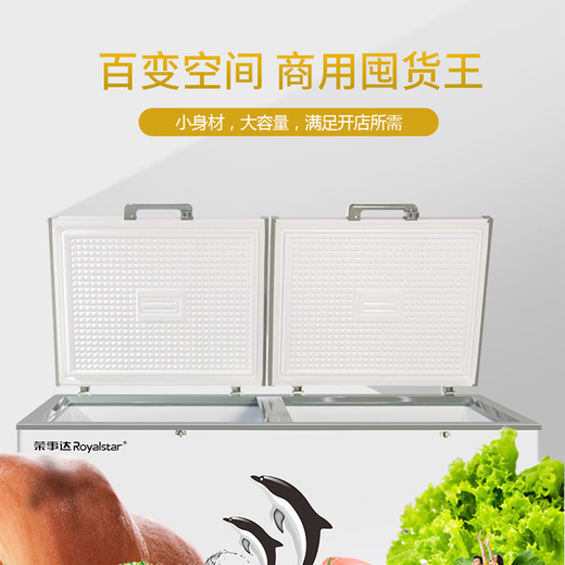 Royalstar Freezer Comercial Gran capacidad Gran capacidad Refrigerada Horizontal Horizontal Refrigerador Doble Puerta Refrigerada Freezer Freezer Doble Puerta Doble Gabinete Helador Gabinete de helado Gran Freezer Display Digital Temperatura Contra