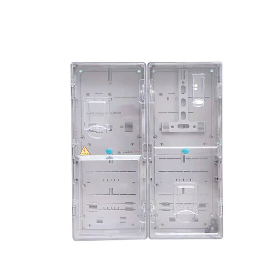 Meter box electric box outdoor electric box transparent waterproof CT three-phase four-wire two-household power 380v electric meter distribution box small transformer box 530x460x165mm