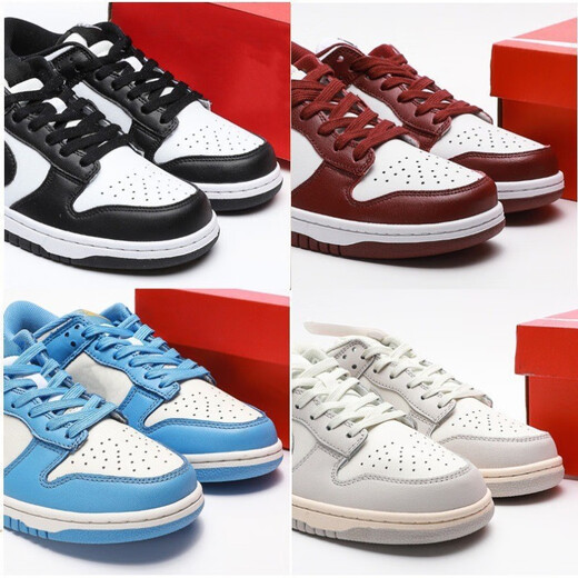 Dhox Putian Dunk Black and White Panda Men and Women Chaussures Low Top Shadow Grey SB Caroline North Blue Men and Women Chores de planche Chaussures décontractées Red DD1503-108 36
