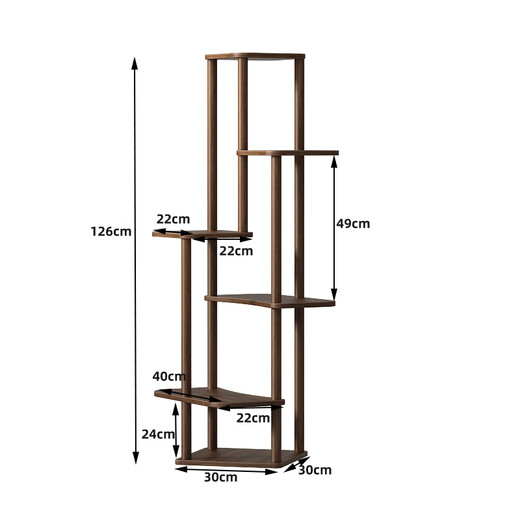 Anya flower shelf balcony floor-standing shelf living room modern simple multi-layer shelf potted Chinese flower pot shelf