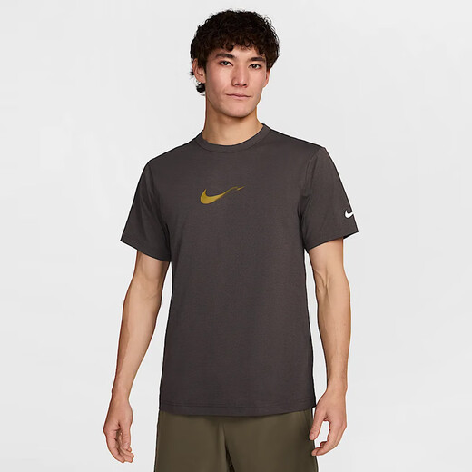 Nike (NIKE) Men's AS M NK DF UV HYVERSE SS OPP2 Knitted Collarless Short T HV4882-299 M