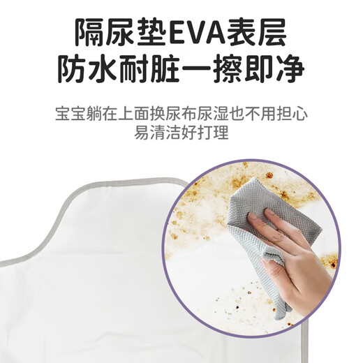 Antarctic portable baby diaper pad Oxford cloth diaper separating portable diaper storage mommy bag gray