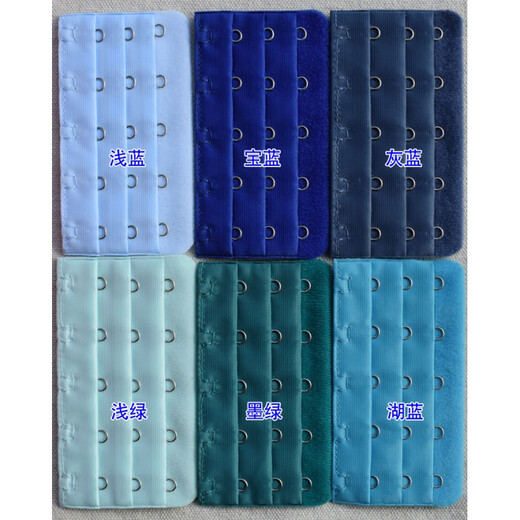 Huacheng stainless steel five-row buckle, 3 rows and 5 buckles, underwear back buckle, bra buckle extension buckle, bra connection extension buckle, black