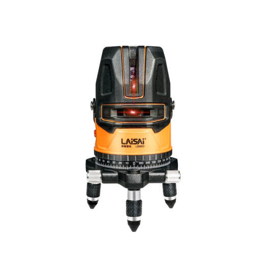 Laise laser level indoor and outdoor red light 6860 high-precision strong light high-bright thin wire 2 wire 5 wire infrared marking instrument Red light 686 host double electric [hot-selling 5 wires]