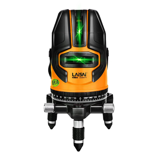 Laise Laser Level Neues grünes Licht LSG6120 High-Precision Outdoor Starke leichte dünne Linie LSG640 Infrarot Superheller Blitz 5-Zeilen-Grüne Licht LSG686SPD Double Electric + Tripod