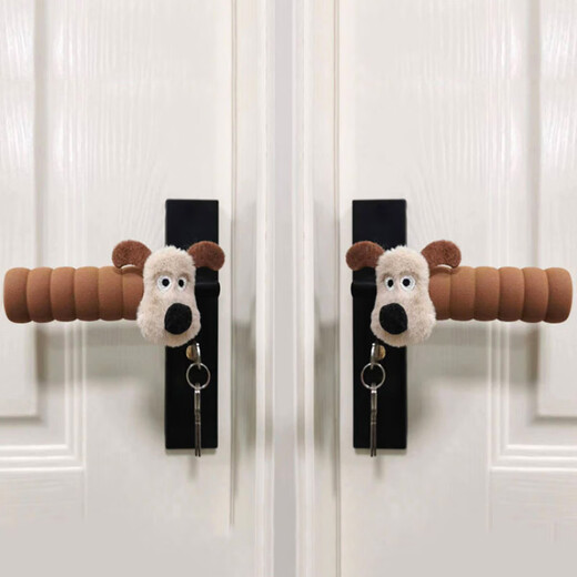 9i9 door handle protective cover children's anti-collision cover home bedroom unit door handle cartoon 4 pack A5