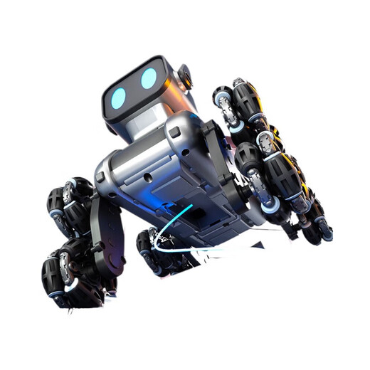 Hanqi AI artificial intelligence robot dog gesture sensing robot boy toy remote control car eight-wheel stunt remote control car Children's Day gift birthday gift 3-6-14 years old 28cm robot dog [eight wheels and eight-wheel drive] single control