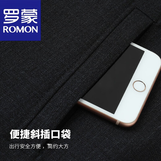 Romon (Romon) Père d'âge moyen et âgé costume de veste décontractée veste pour hommes printemps et automne 40 ans 50 Grand-père d'âge moyen Vêtements masculins 719 Black 170 [95-115Jin [Jin est égal à 0,5 kg]]]