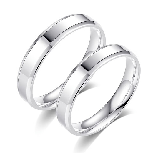 DL 1998 Fat Donglai same style PT950 platinum ring plain ring platinum pair of rings for couples a pair of men's and women's diamond rings wedding rings Mo I will have you for the rest of my life a pair of platinum pairs of rings