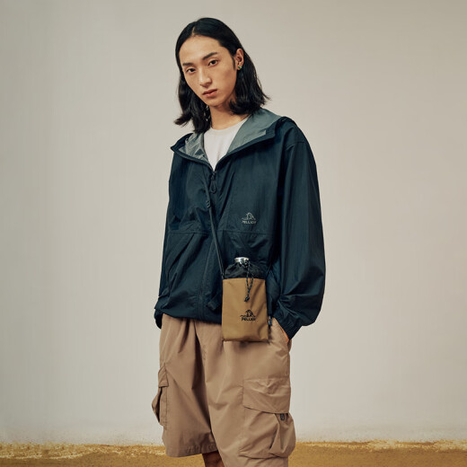 Pelliot [mountain] outdoor crossbody bag CORDURA water-resistant portable lightweight waist bag 105025003 gold brown