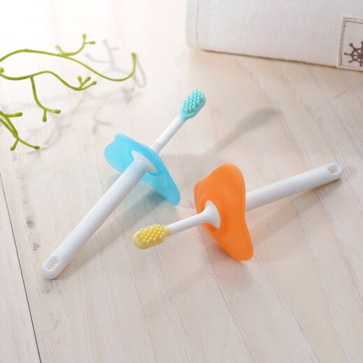 Rikang (Rikang) Kinder Zahnbürste Baby Training Zahnbürste Baby Weiche Borstenpinsel Cartoon Muster Zufällige Baby Zahnbürste 3523 Pink