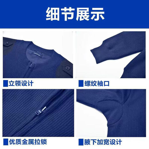 Jihua 3066 new style velvet cold-proof and warm suit autumn and winter outdoor patrol zipper type simple and durable fleece pants gray green-Lu 175/100