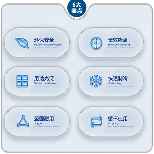 Вентилятор кондиционера Gree, охлаждающий вентилятор с ледяными кристаллами, охлаждающий вентилятор, холодильная коробка для ледяных кристаллов, домашняя коммерческая холодильная камера для льда, общежитие, простой в использовании, оригинальные маленькие ледяные кристаллы, 2 шт.