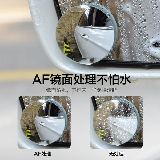 Runhuanian Weitwinkel-Rückkehrspiegel-Auto Rückspiegel kleiner runder Spiegel Blindfleck 360 Grad Auto Reflektor Auxiliary Mirror Blind Spiegel Spiegel High Definition (Lünettenfreier kleiner Gartenspiegel) Paar High Definition