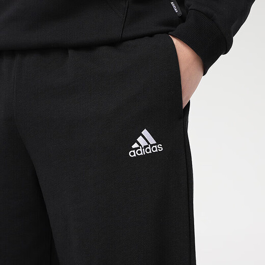 
Adidas men's pants trousers 2025 summer new sports pants stretch comfortable breathable casual pants trousers single-layer pants GK9273/loose straight/classic logo L