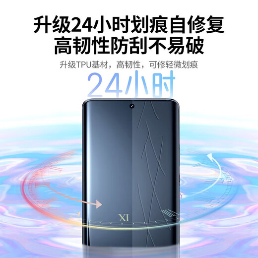 绿联（UGREEN）适用小米15/14钢化膜 xiaomi13Pro手机膜Ultra水凝膜14蓝光膜曲面全包抗指纹防摔膜 全胶隐形膜【2片+神器】全屏覆盖 适用小米15Pro/14Pro/15Ultr