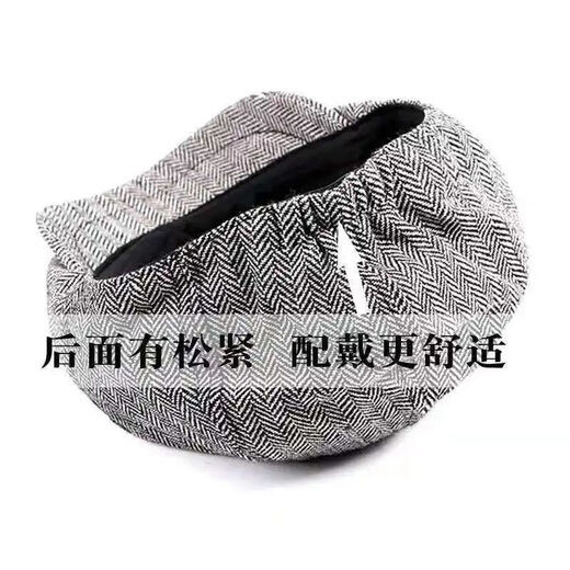 Tuzun beret dad hat autumn and winter old man's hat men's middle-aged spring and autumn old man's middle-aged and elderly octagonal hat dark gray