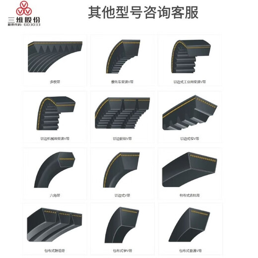 三维三角带SPZ630/662/670/687/690/700/710Lw皮带 SPZ687Lw