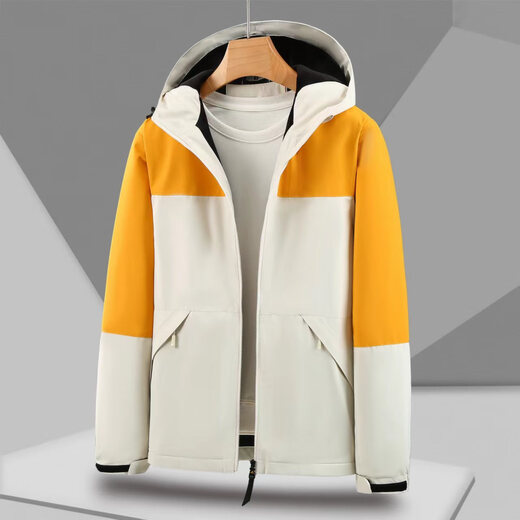 冲锋衣定制工作服印logo男女秋冬户外登山团体三合一加绒加厚外套 9901大牌同款一体加绒冲锋衣 XL