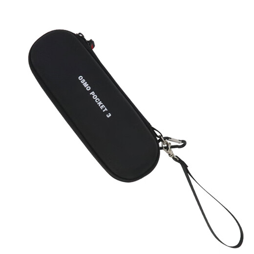 Wokoma is suitable for DJI DJI Pocket3 storage bag, portable POCKET3 all-round suit, pocket Osmo camera protection box, standard stand-alone bag accessory box, Pocket 3 stand-alone bag - black + hand rope, free carabiner
