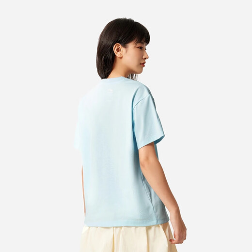 Li ning t-shirt à manches courtes pour les femmes 2025 entraînement en vrac d'été qui coule à moitié à manches