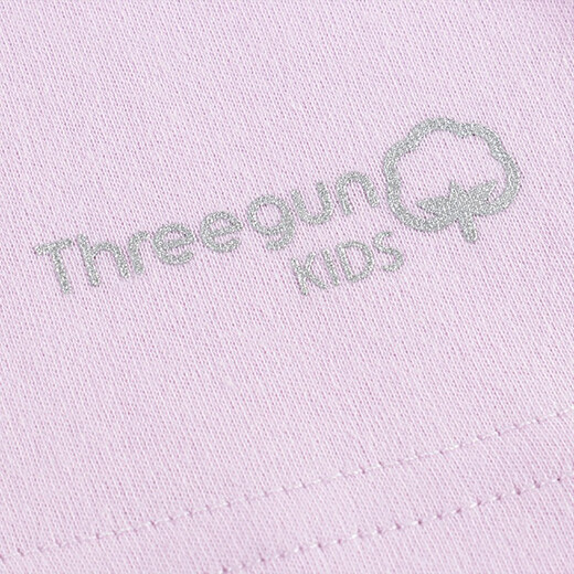 Ropa de otoño para niños grandes de tres tiros y pantalones de otoño, categoría A, conjunto de ropa interior antibacteriana de algodón puro de manga larga con cuello redondo para niñas para adolescentes, lavanda 150