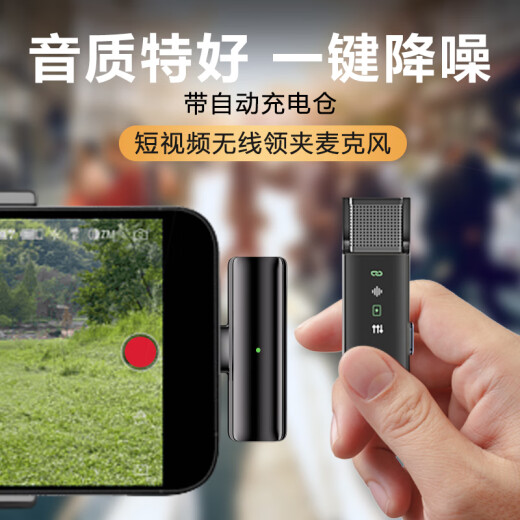 SHISUO Wireless Microphone Lavalier-style Anchor Live Broadcast Special Recording Equipment Radio Microphone Little Bee Outdoor Interview Douyin Noise Reduction Short Video Equipment One-to-One [Apple Interface] Special S16S