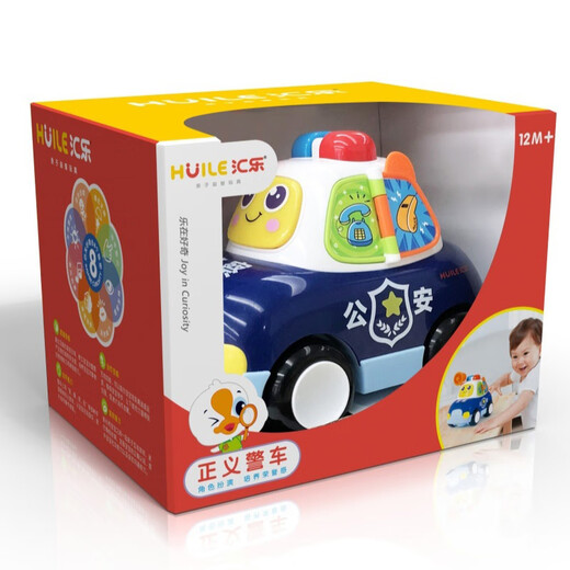 Huile toys Justice Police Car Children's Early Education Music Engineering Car Toys Baby Gift Huile toys Police Car HD698