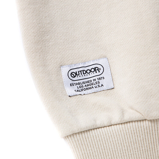 OUTDOOR PRODUCTS Women's autumn and winter thickened terry cloth round neck sweatshirt casual versatile comfortable and warm OFWYD12083 mist white S