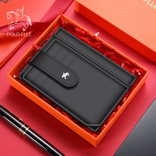 Poloflle Paul Card Bag Herren-Ultra-dünne Leder Multifunktions-Bankkartenkoffer Multi-Card-Position mit großer Kapazitäts-Brieftaschen-Karten-Karten-Karten-Kartenposition für Frauen