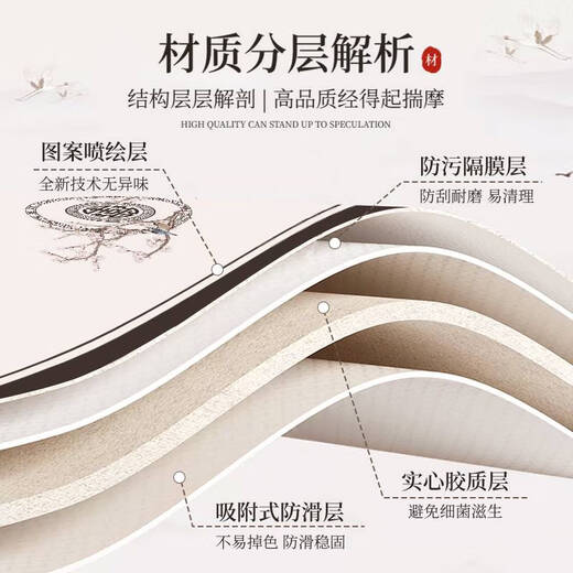 语森忆中式禅意桌旗茶席防水防油皮革茶室茶盘垫免洗可擦干泡台定制桌布 12048-静心-NG 私人订制/0.5