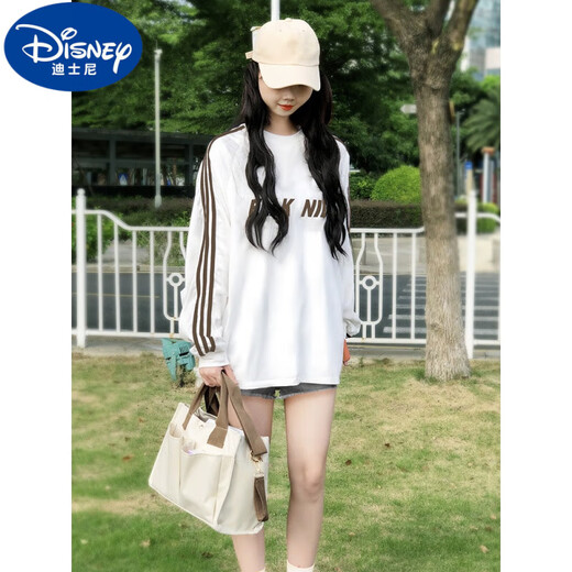 迪士尼（Disney）妈咪包婴儿外出2024款双肩包大容量多功能母婴轻便手提单肩斜挎托 米白色(大号)