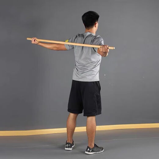 Post-drill yoga Pilates training equipment evaluation stick spine stick fitness stick rehabilitation wooden stick body stick 12 meters thick 2.3 cm thick paulownia 90 cm long