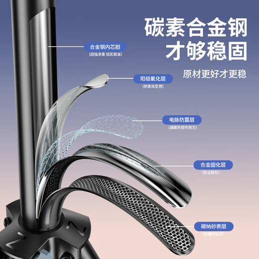 Shuatu [2.1m large size] mobile phone stand floor-standing live broadcast portable selfie stick tripod outdoor multi-functional short video anchor shooting selfie artifact Kuaishou postgraduate entrance examination