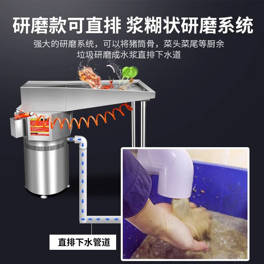 Renjuyi commercial kitchen waste disposer, meal waste automatic shredder, intelligent swill dry and wet separator, kitchen equipment + design, all-inclusive project