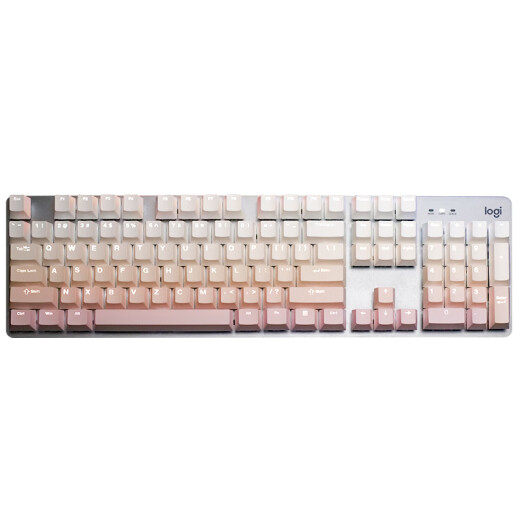Logitech K845 Juego de teclado mecánico El teclado con cableado del teclado de la oficina del teclado con cable del teclado personalizado Versión personalizada de teclado Dé regalos para la novia de los niños K845 Risan Sakura Gradient Edition Roll Roll