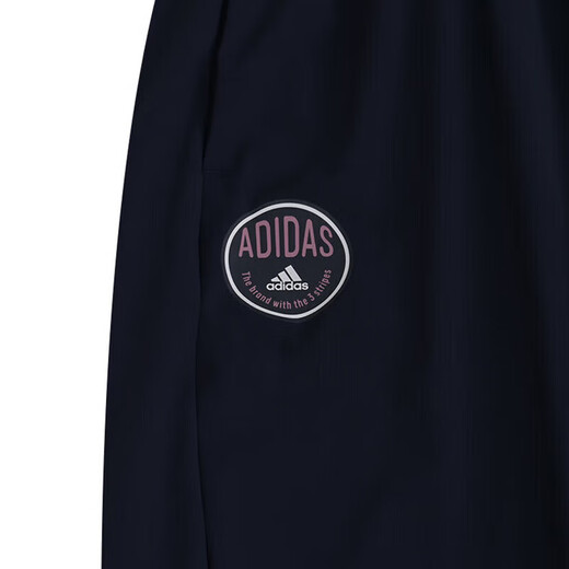 Adidas阿迪达斯男青少年长裤梭织时尚吸湿休闲运动裤子 JI9793 墨水蓝 122
