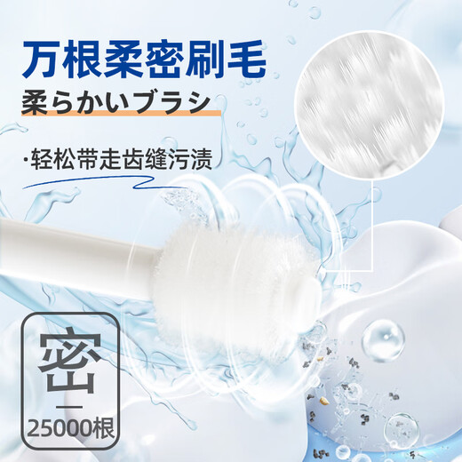 Mind Up Dog Toothpaste Dog Toothbrush Pet Brush Teeth Remove Teeth Stains Fresh Teddy Teeth Cleaning Care Oral Two-piece Teeth Cleaning Set for Dogs (360 Degree Mini Model)