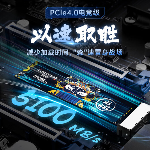 FanXiang S690M SSD Solid State Drive M.2 Interfaz PCIe 4.0 X4 Desktop Laptop adecuado para 1TB [Velocidad de lectura de partículas TLC 5000MB/s]