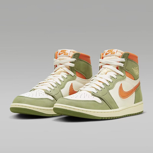 耐克（NIKE） JORDAN 1 AJ1 乔1男子高帮篮球鞋 554724 绿橙FB9934-300 41