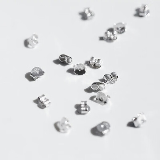 Huayouxinshi s925 sterling silver ear plugs, anti-falling, hypoallergenic, silver earrings, ear buckles, ear caps, ear jewelry, special accessories for earrings, ear plugs, s925 white ear plugs (price of 2 pieces)