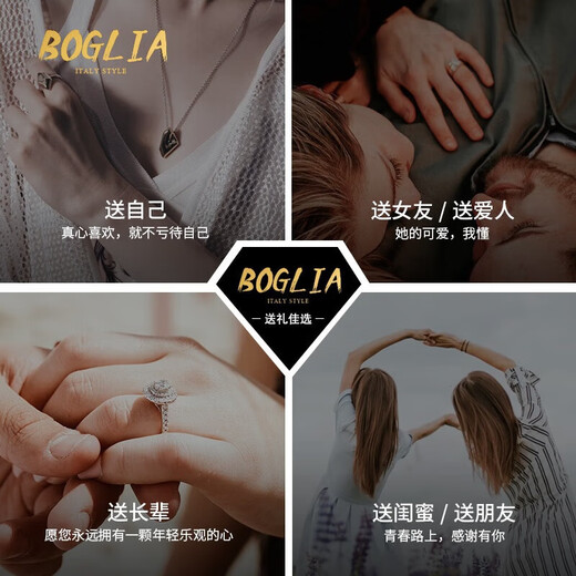 BOGLIA brand necklace for women, tanzanite inlaid with diamonds, 18 gold K pendant, clavicle chain, New Year's birthday gift, 1.2 carat tanzanite necklace