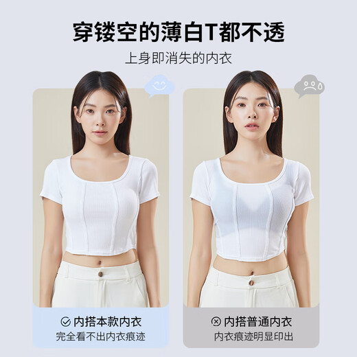 [Kein Kaufen Bedauern] No-Size-Weste-BH für Frauen Unterwäsche für Frauen ohne Spuren und Stahlringe, unsichtbare Haut, eine Größe (85-130jin [Jin entspricht 0,5 kg] ABCD Cup)