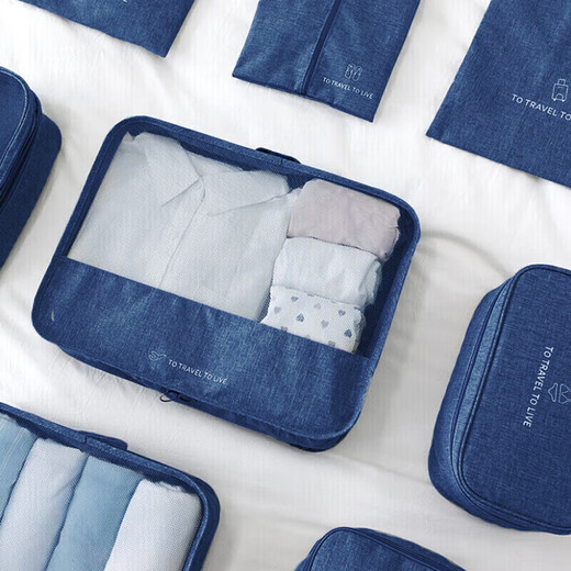 Forty thousand kilometers travel storage bag set storage bag suitcase clothes organizer bag portable underwear and shoe packaging bag SW7093