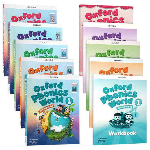 Neue Version von Oxford Natural Pining English Lehrbuch Oxford Phonics World 1 2 3 4 5 Level Oxford Phonics World Zero Foundation Young Aussprache Kinder Englisch Natural Pining Phonics Lehrbuch OPW Lehrbuch Hot Selling empfohlene vollständige Set von Level 12345 Lehrbücher + Übung Fragen 1