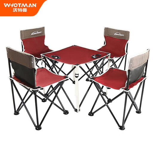 Whotman outdoor table and chair folding camping equipment picnic portable outdoor balcony table set WT2130
