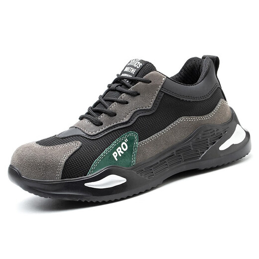 Labor protection shoes for men and women breathable lightweight steel head anti-smashing and anti-sting function work safety shoes solid sole wear-resistant insulation 9918 [Store manager recommendation] breathable ultra light wear-resistant 42