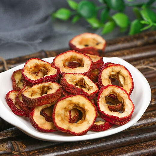 Yuebaizi seed-free dried hawthorn, freshly pitted hawthorn rings, hawthorn slices, specially selected hawthorn hollow rings soaked in water to aid digestion and brewing, 5A grade hawthorn rings, 3 cans